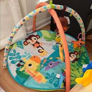 Colorful Jungle Play Mat for Kids